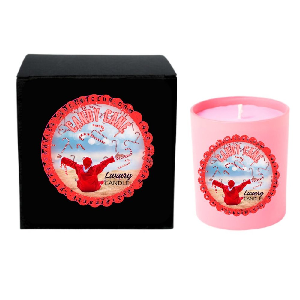 Candy Cane Luxury Candle